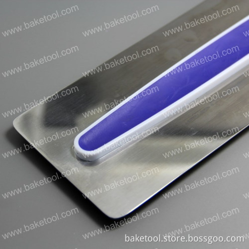 New Long stainless steel icing fondant smoother with hand grip